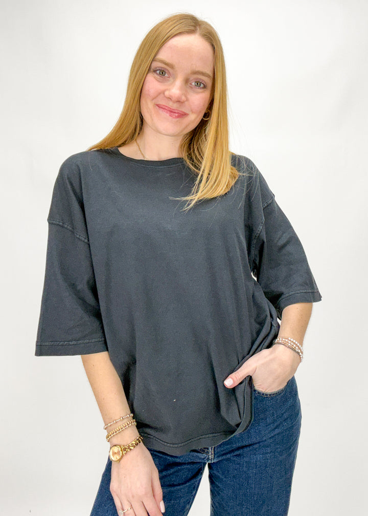 We The Free Perfect Oversized Tee - Black