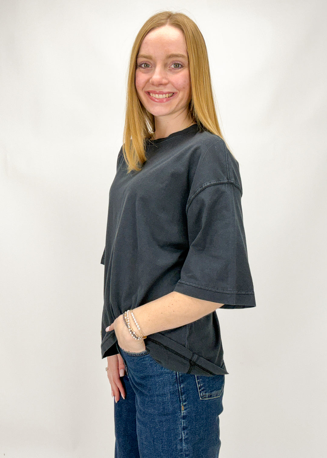 We The Free Perfect Oversized Tee - Black