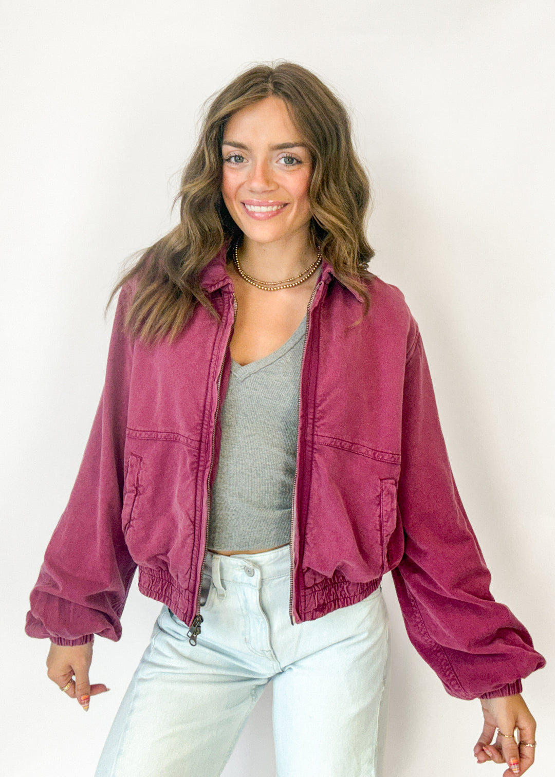 Free People Birdie Washed Jacket