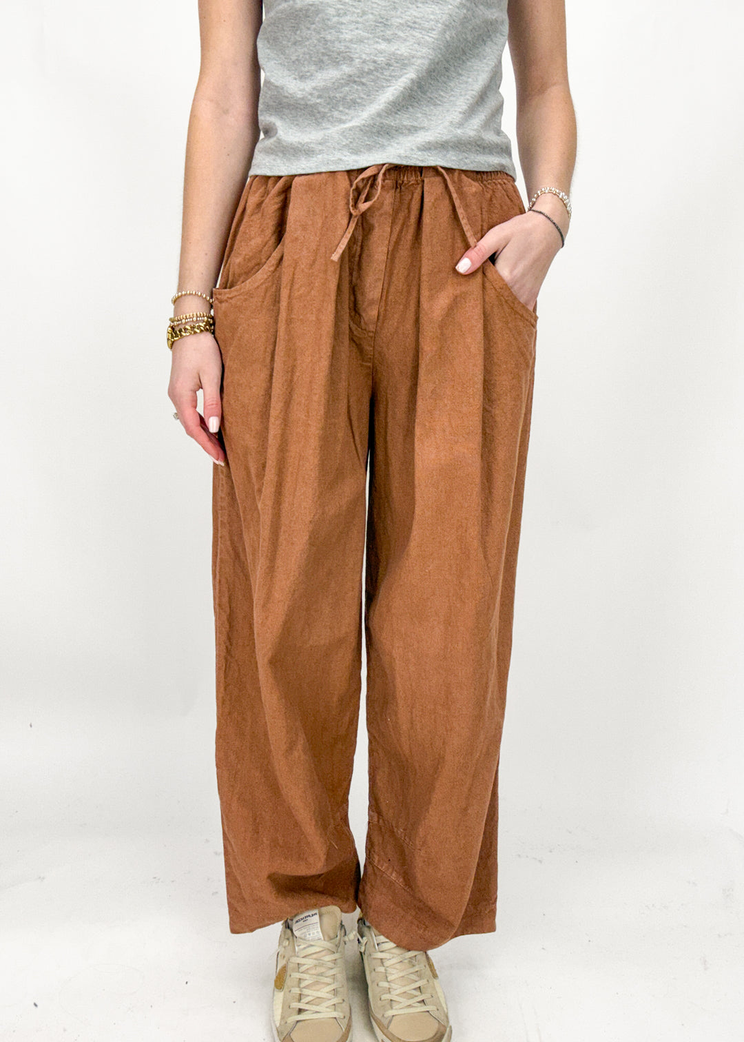 Free People Chambers Laid Back Pull On Pant - Canyon Sunset