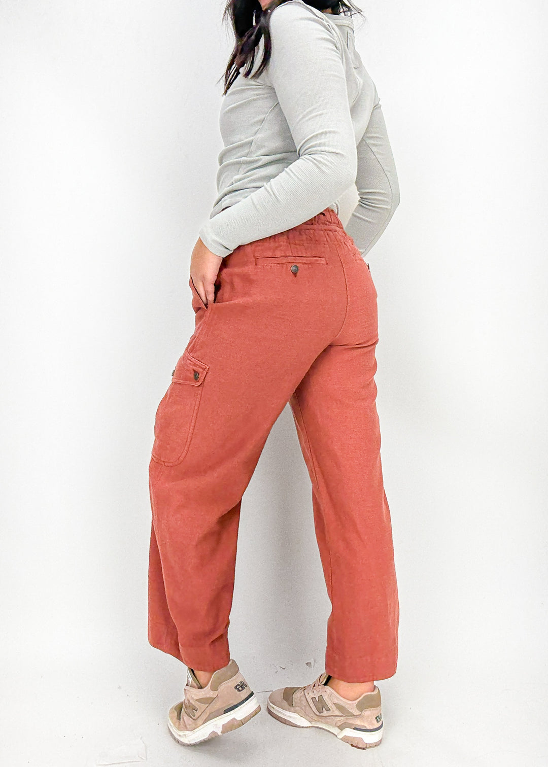 Free People Park Ave Pant - Spiced Rum