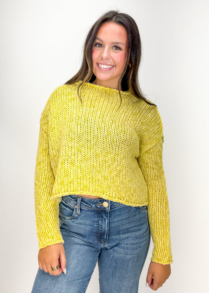 Free People Opal Sweater - Mango Mint