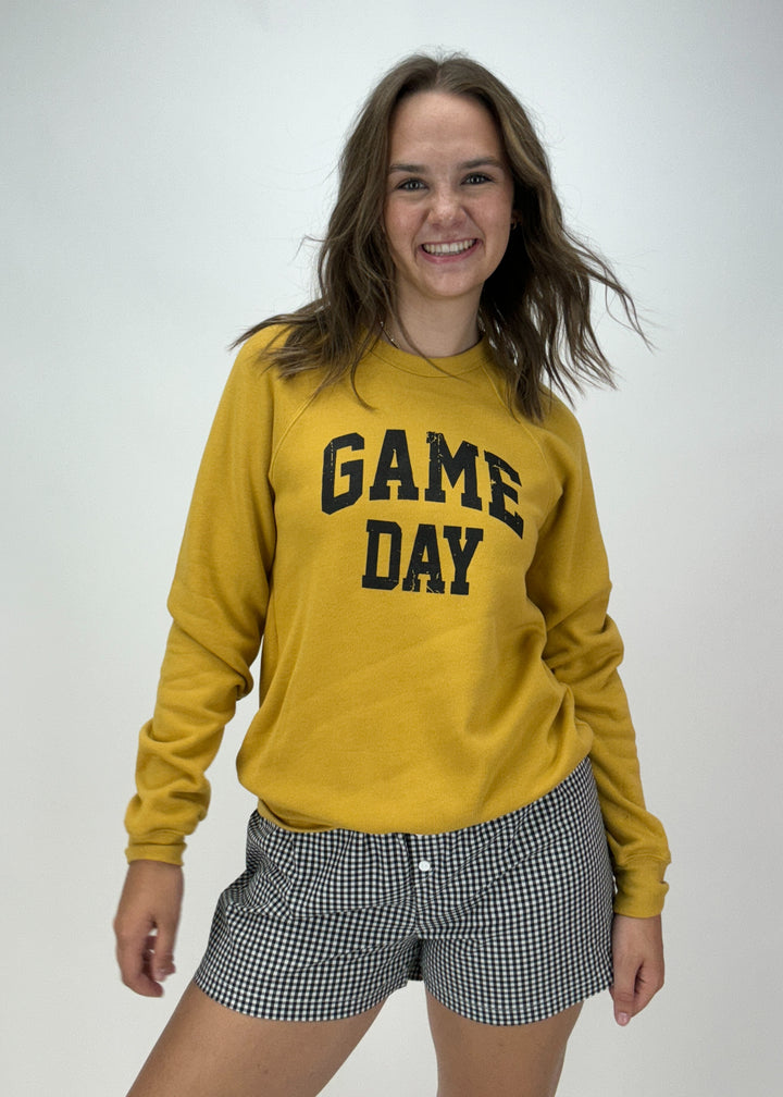 Game Day Sweatshirt-Gold