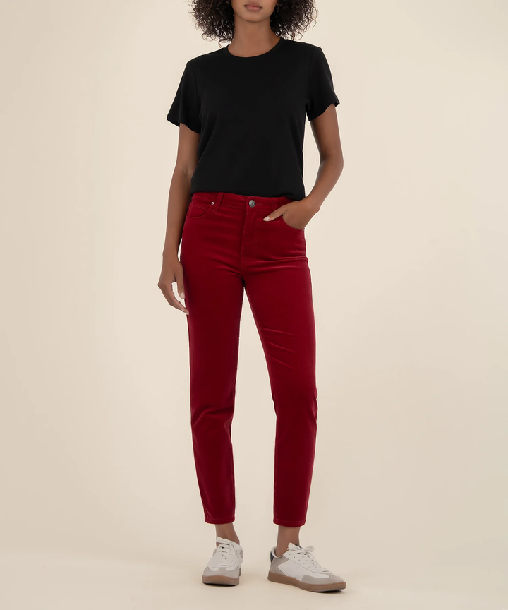 Kut From the Kloth Charlize High Rise Fab Ab Cigarette Leg-Raw Hem Jeans