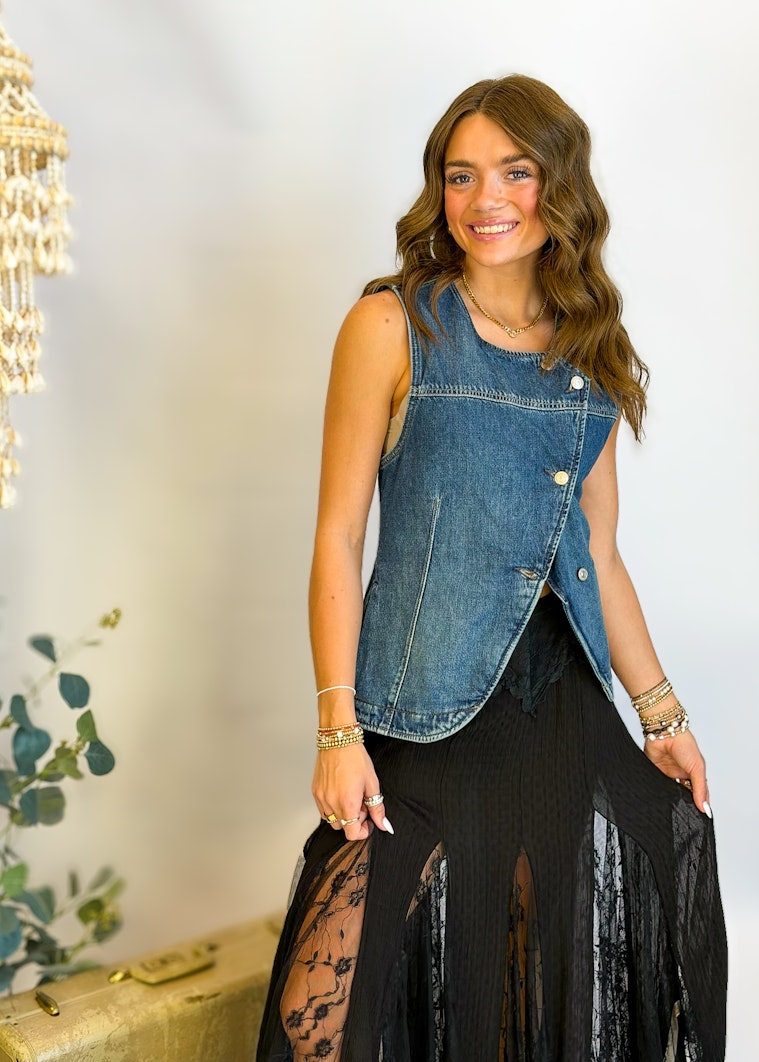 Free People Nice to Meet You Slip Skirt