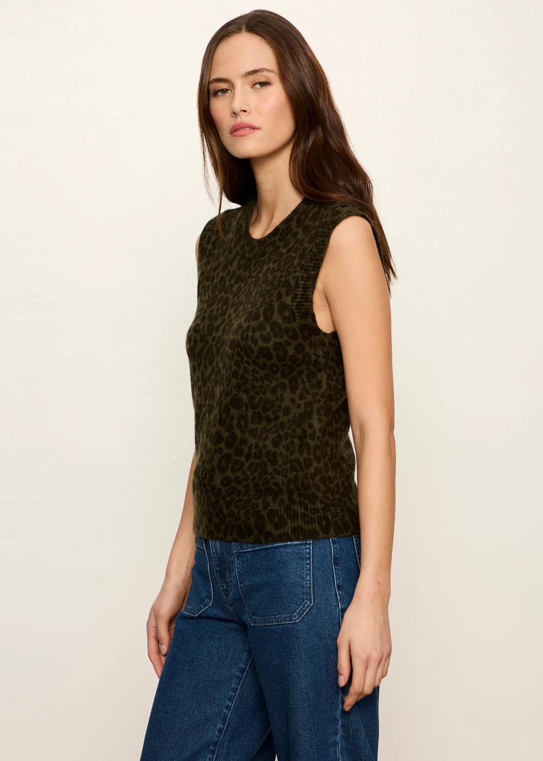 Sanctuary Clothing Soft Printed Shell Sweater - Kalamata Leo