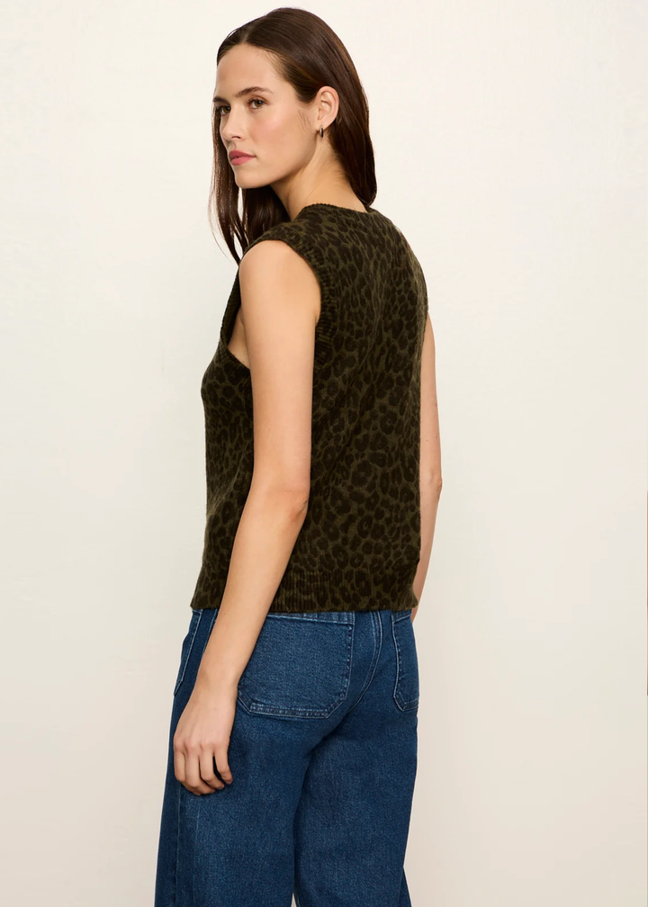 Sanctuary Clothing Soft Printed Shell Sweater - Kalamata Leo