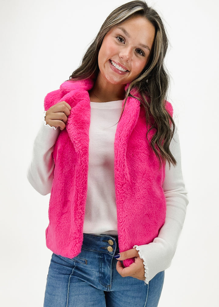 Angelica Plush Faux Fur Vest