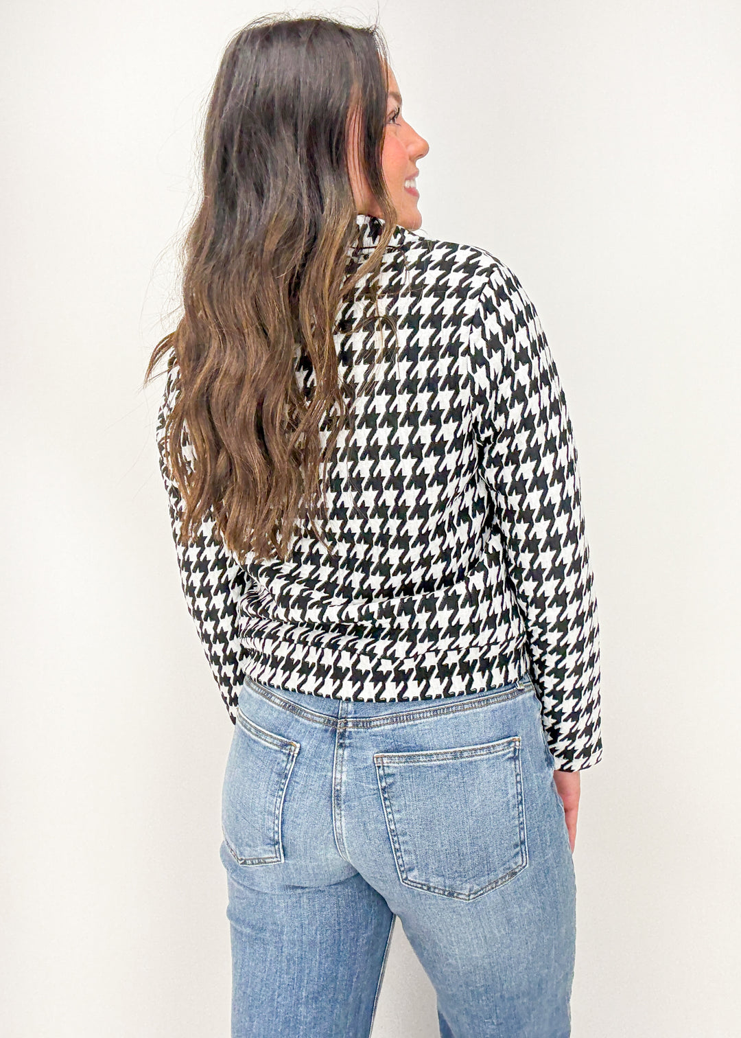 Dolcezza Kelsey Houndstooth Jacket