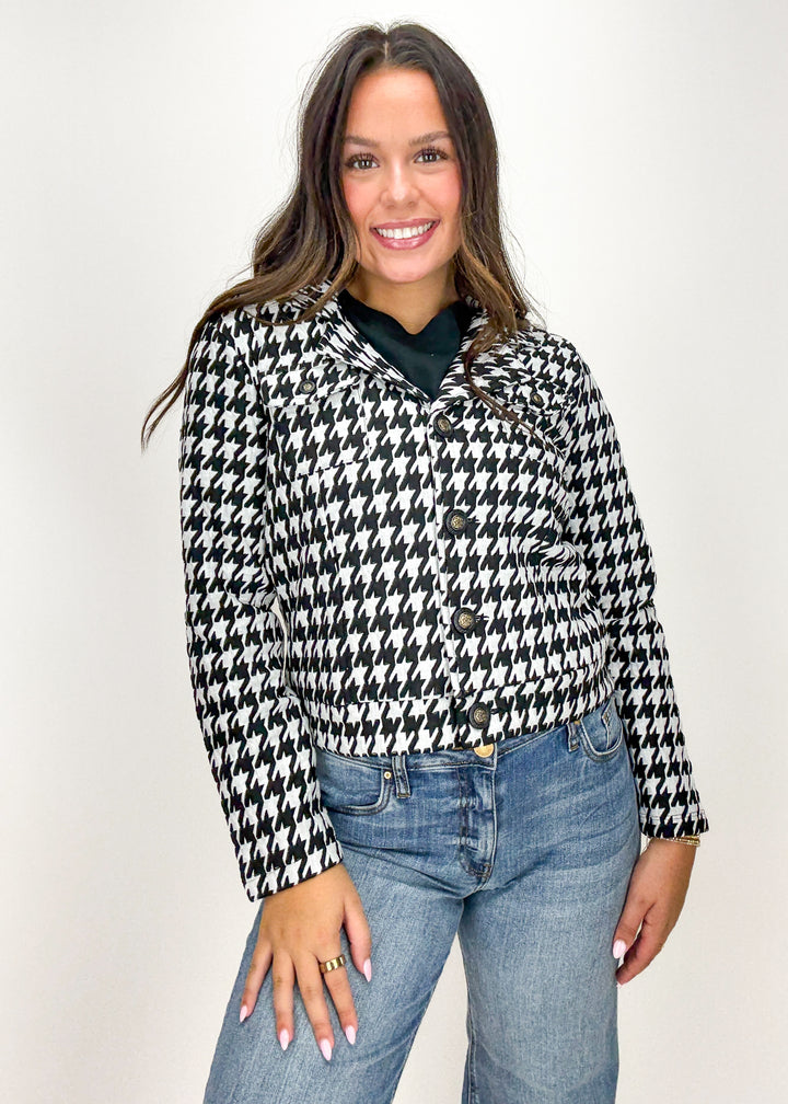 Dolcezza Kelsey Houndstooth Jacket