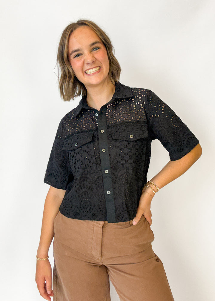 Six Fifty Tove Eyelet Top