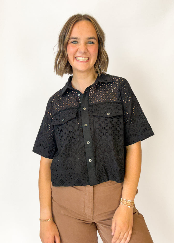 Six Fifty Tove Eyelet Top