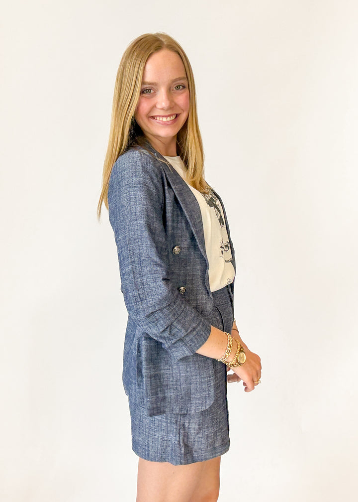 Ella Denim Blazer
