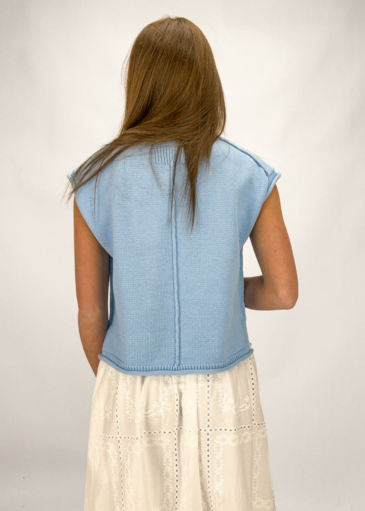 Shae Knit Top - Blue