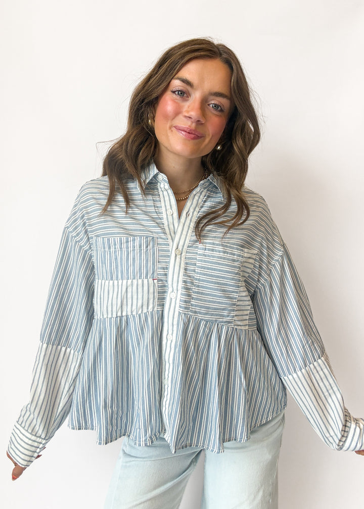 Free People Annie Babydoll Button Down