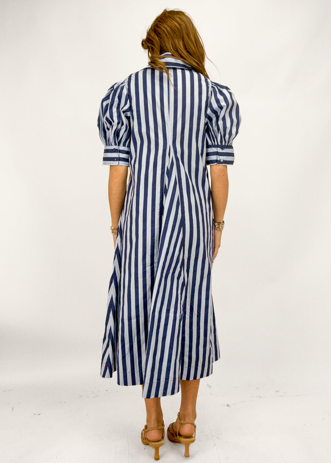 Vivian Striped Midi Dress
