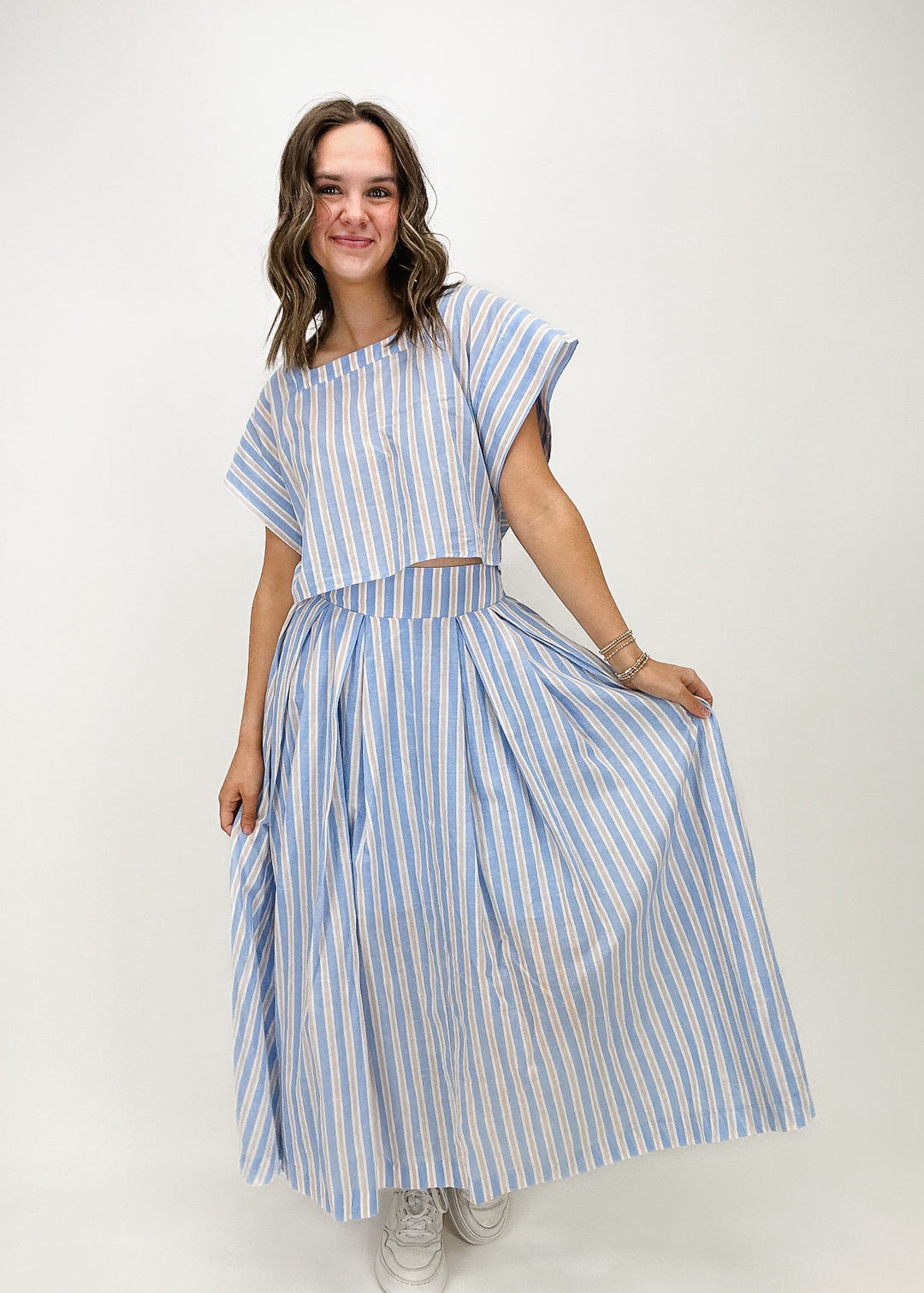 Ocean Breeze Striped Skirt