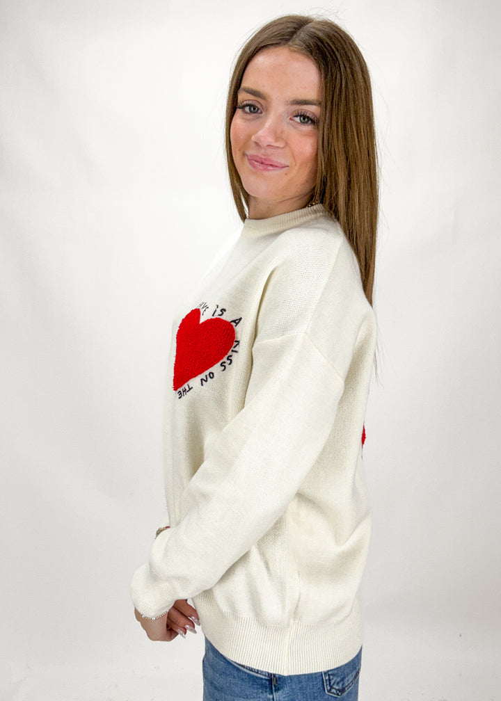 Kiss on the Forehead Sweater - Cream