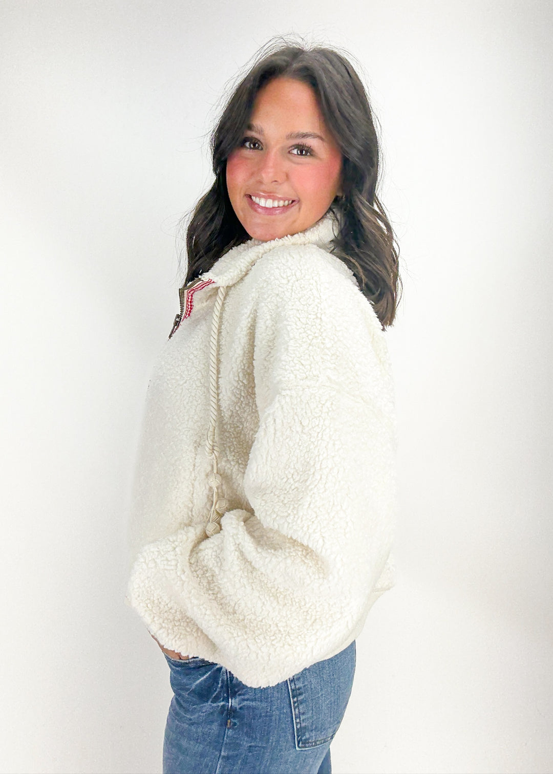 Free People Alpine Sherpa Cardi