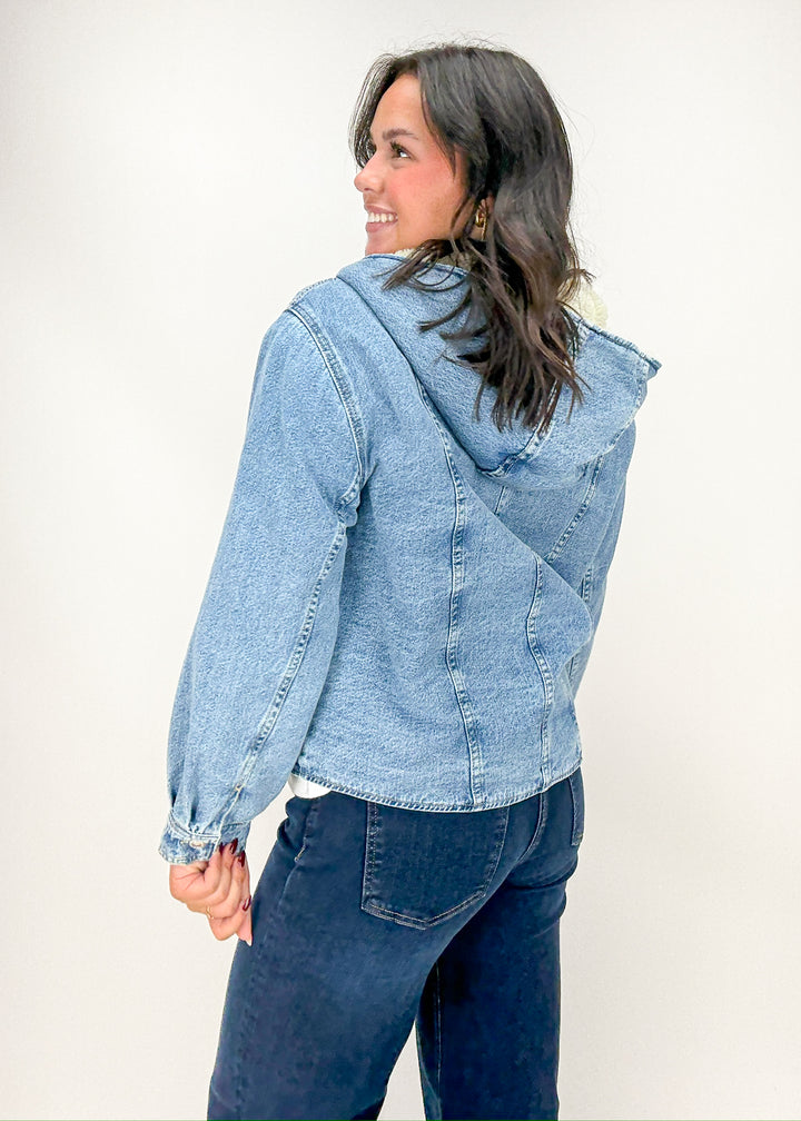 Free People Asher Cozy Denim Jacket