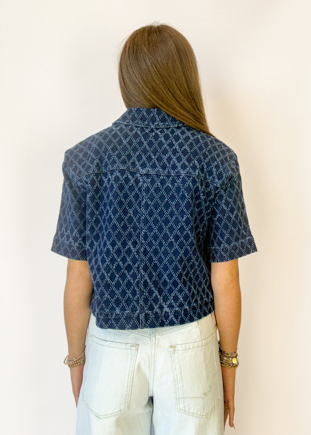 Elan Whitney Denim Top