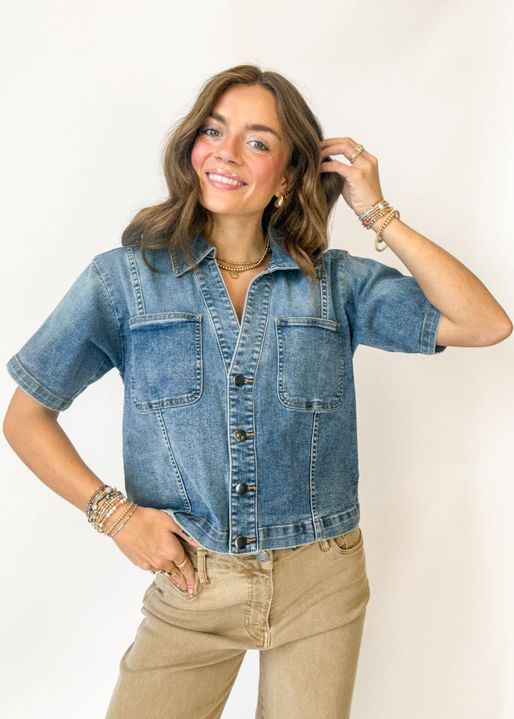 Richie Denim Button Down