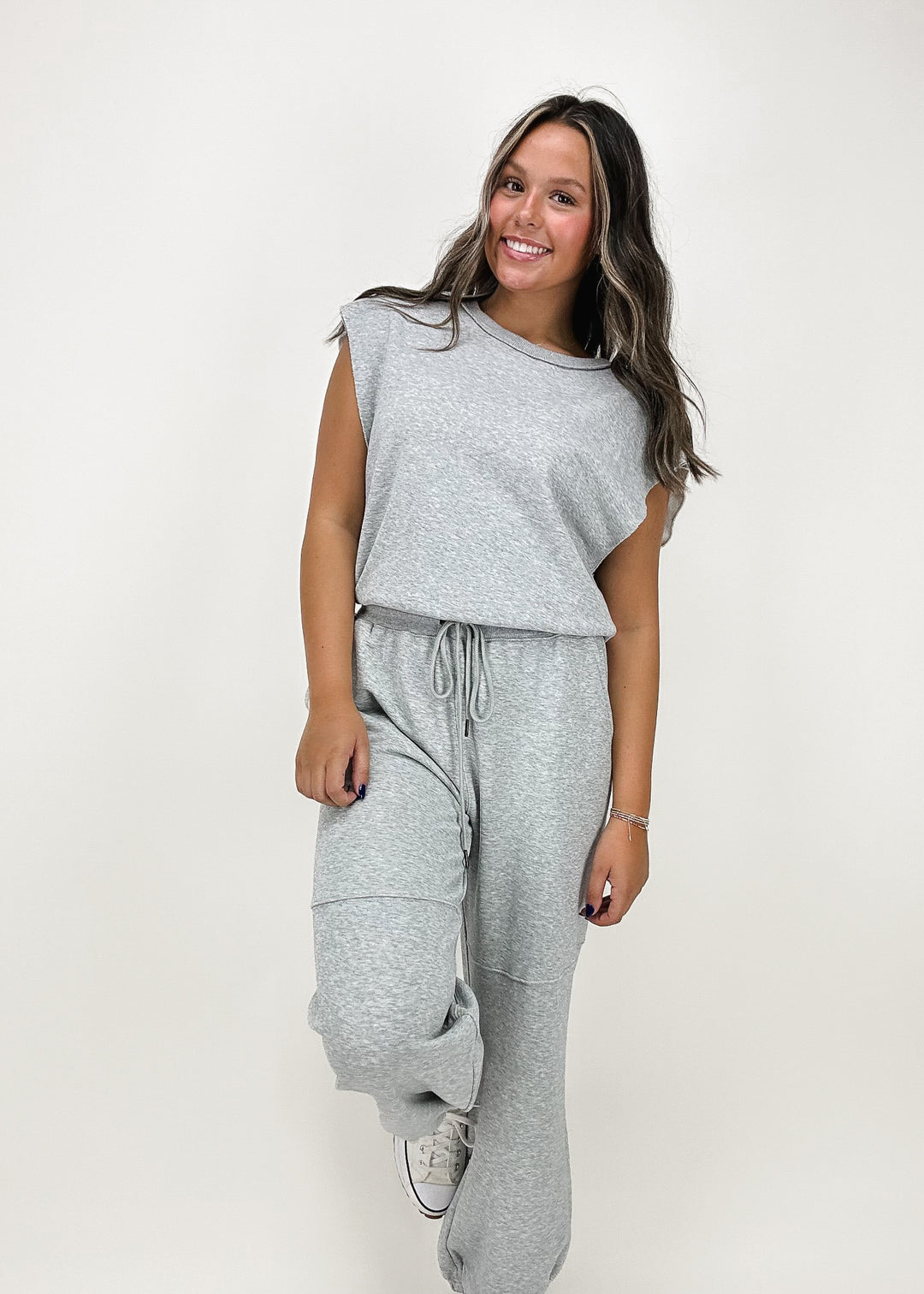 Jones Jumpsuit - Heather Grey