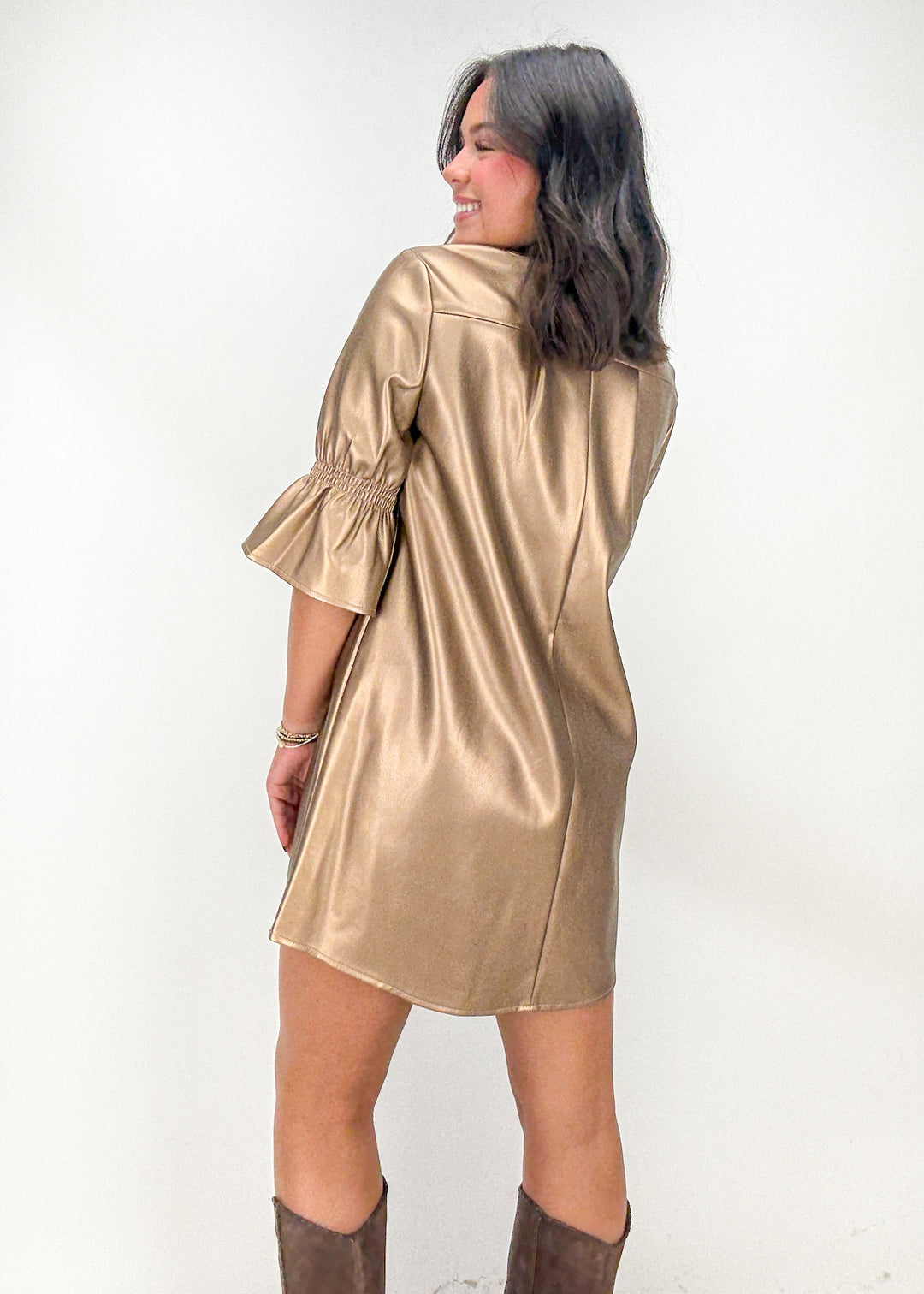 Dolce Cabo Brooklyn Metallic Mini Dress