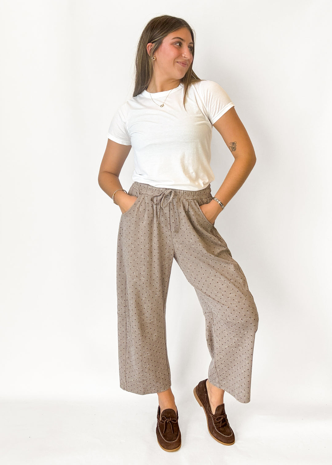 Patty Polka Dot Barrel Pants