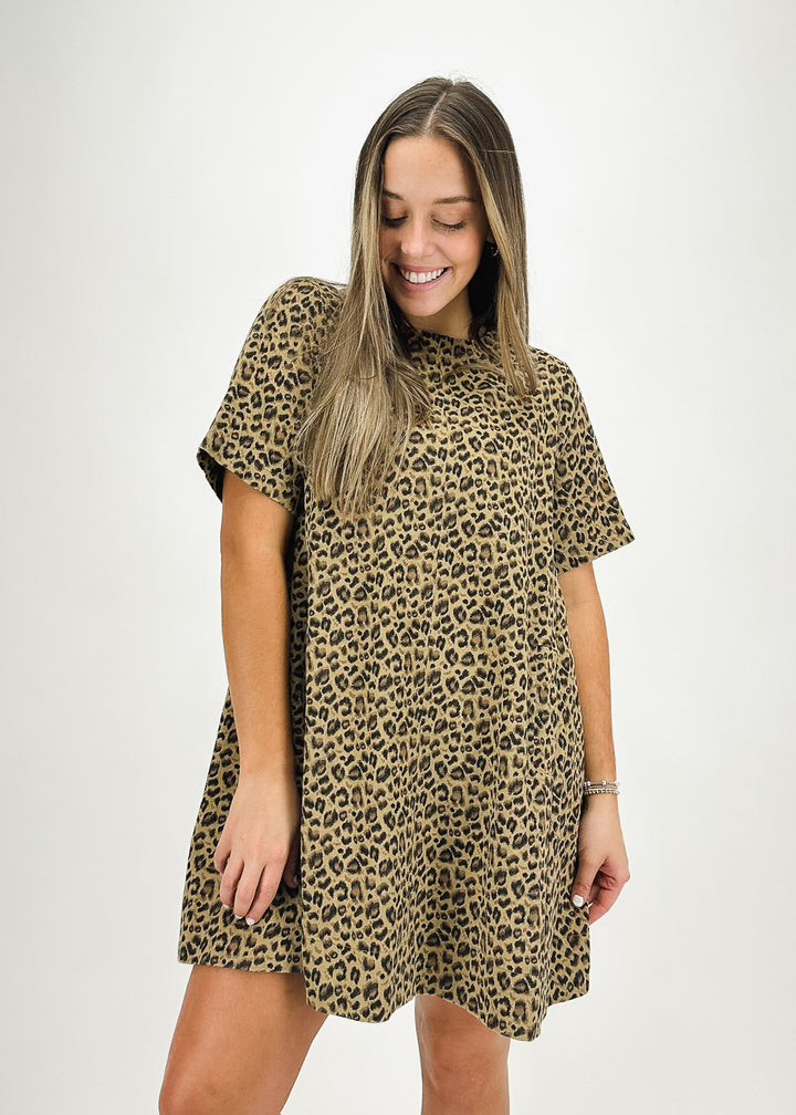 Christine Leopard Print Dress