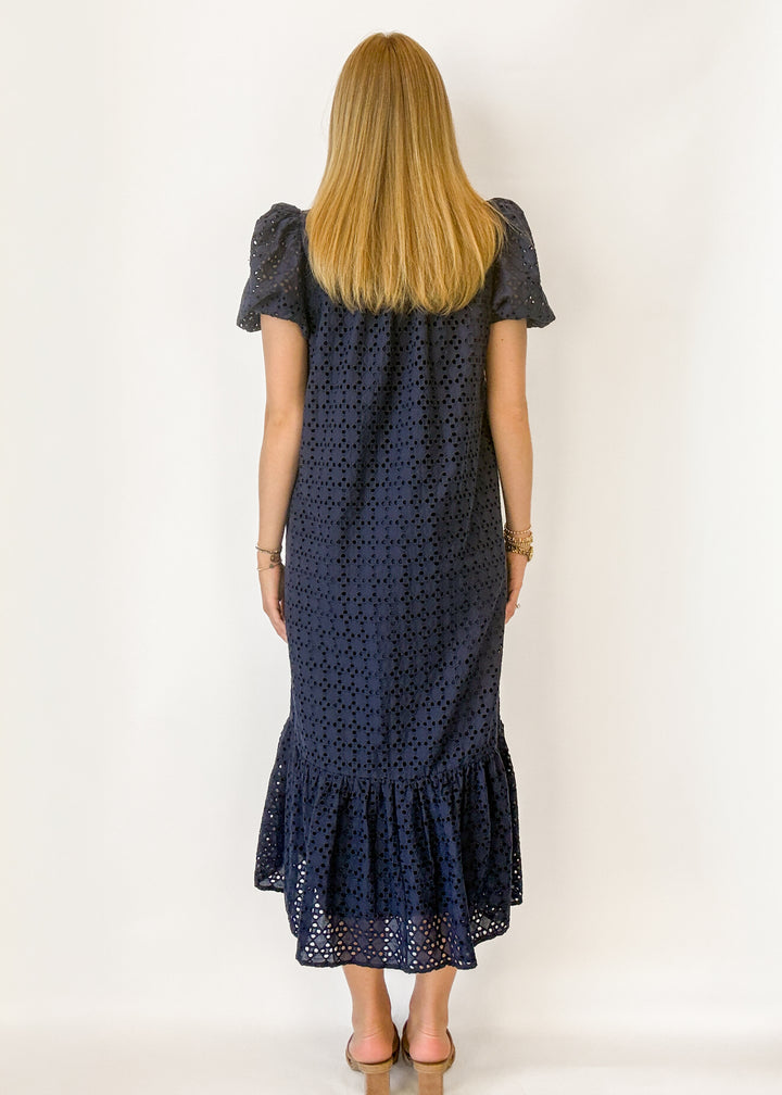 Janie Eyelet Midi Dress