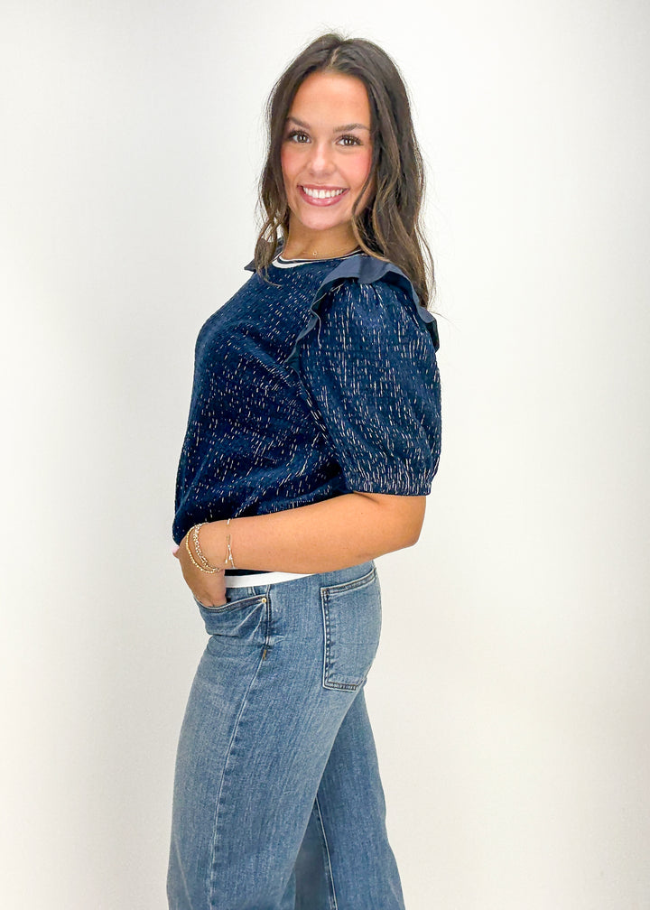 Shayley Ruffle Sleeve Top