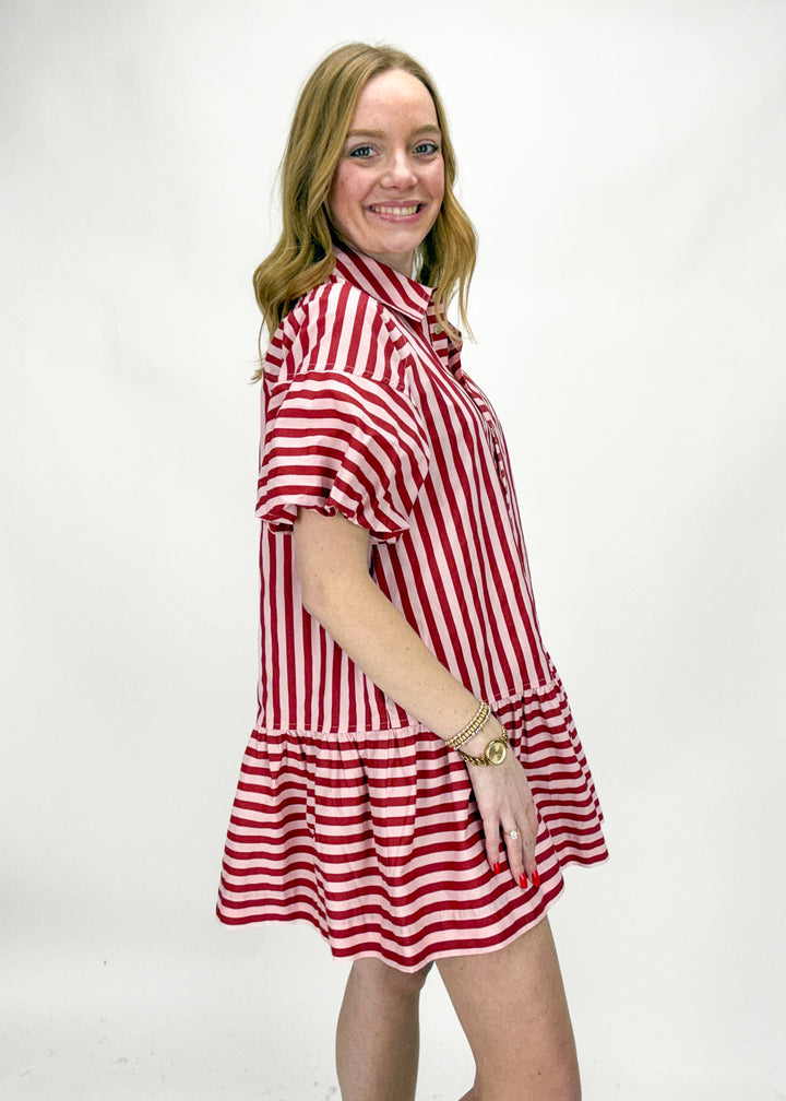 Ella Striped Mini Dress