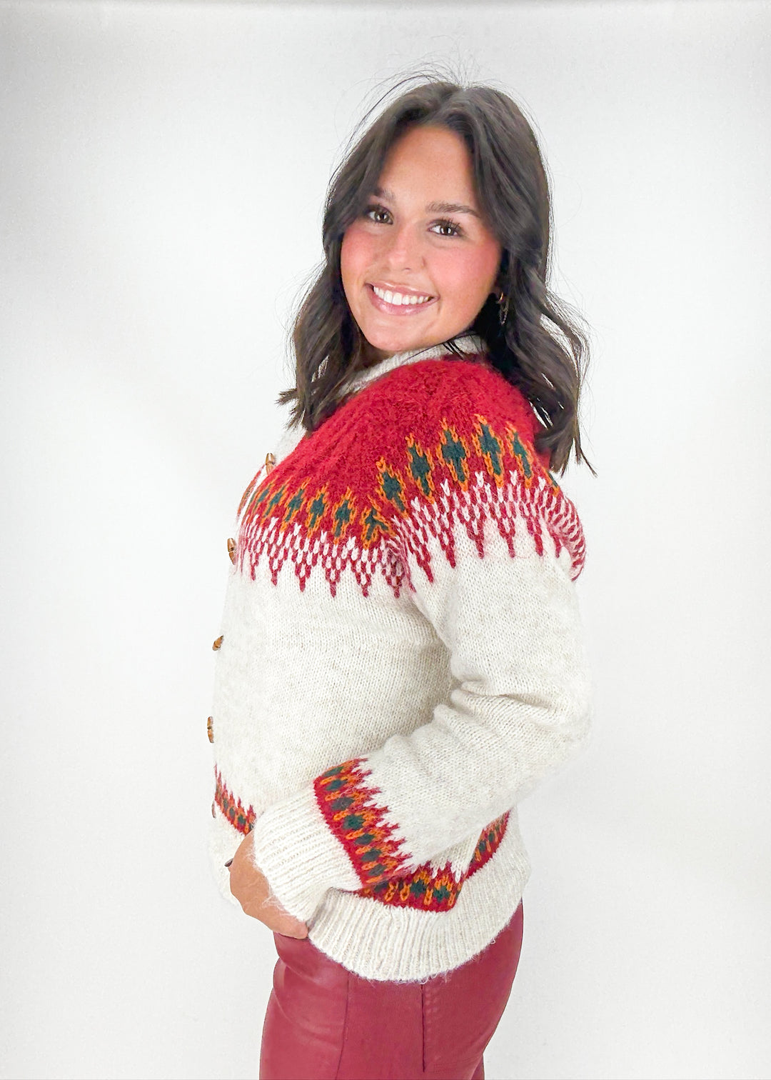 Joy Nordic Pattern Cardigan