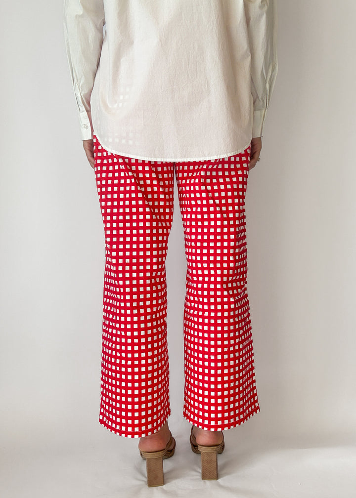 Bella Checkered Wide Leg Pants