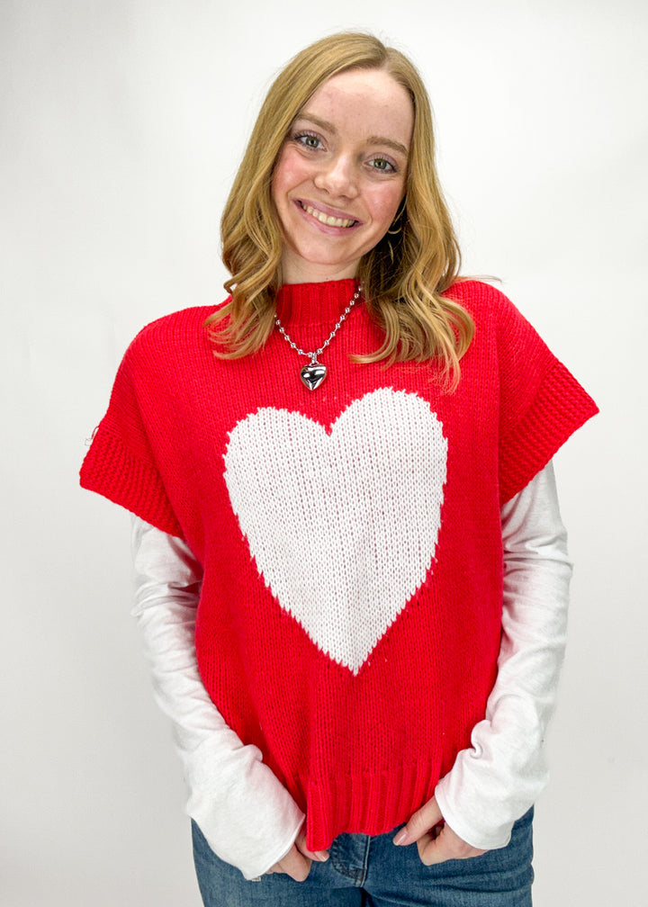 Heart to Heart Sleeveless Sweater