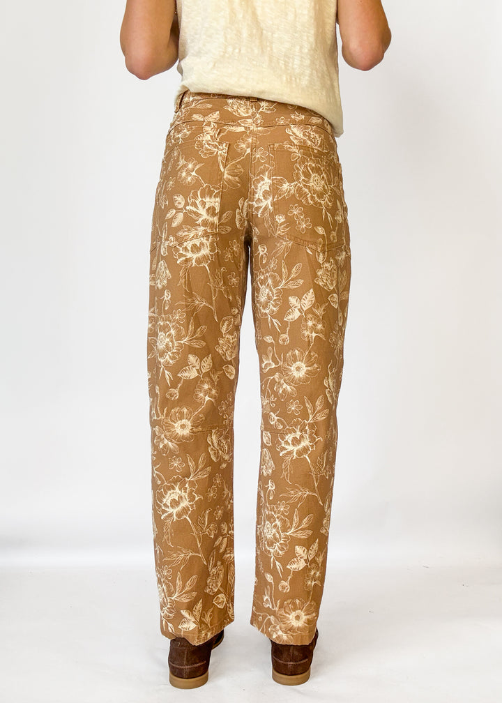 Gypsy Printed Barrel Jeans