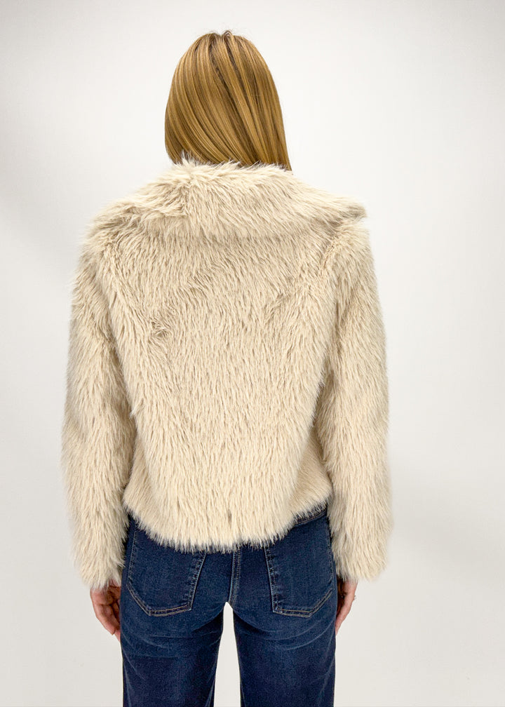 Annabelle Fuzzy Bomber Jacket