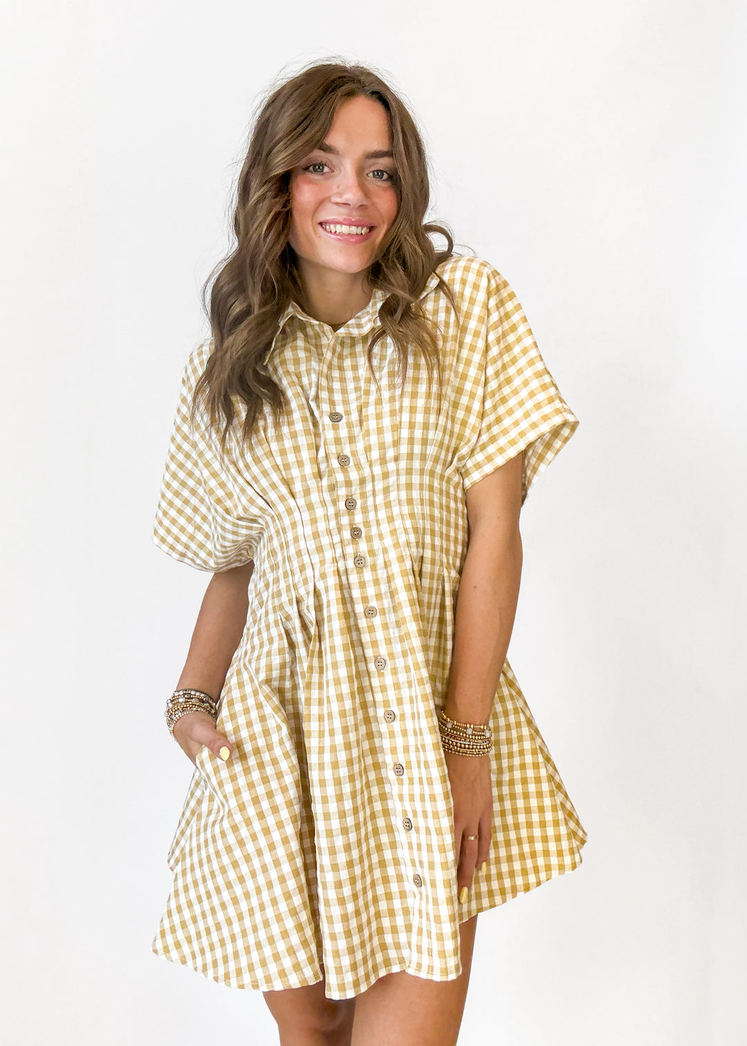 Izzy Gingham Mini Dress