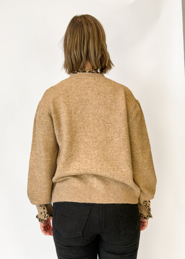 Wendy Ruffle Leopard Cardigan