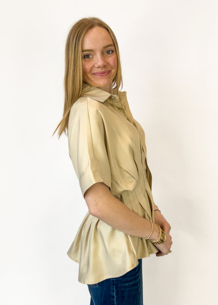 Carolyn Pleated Top