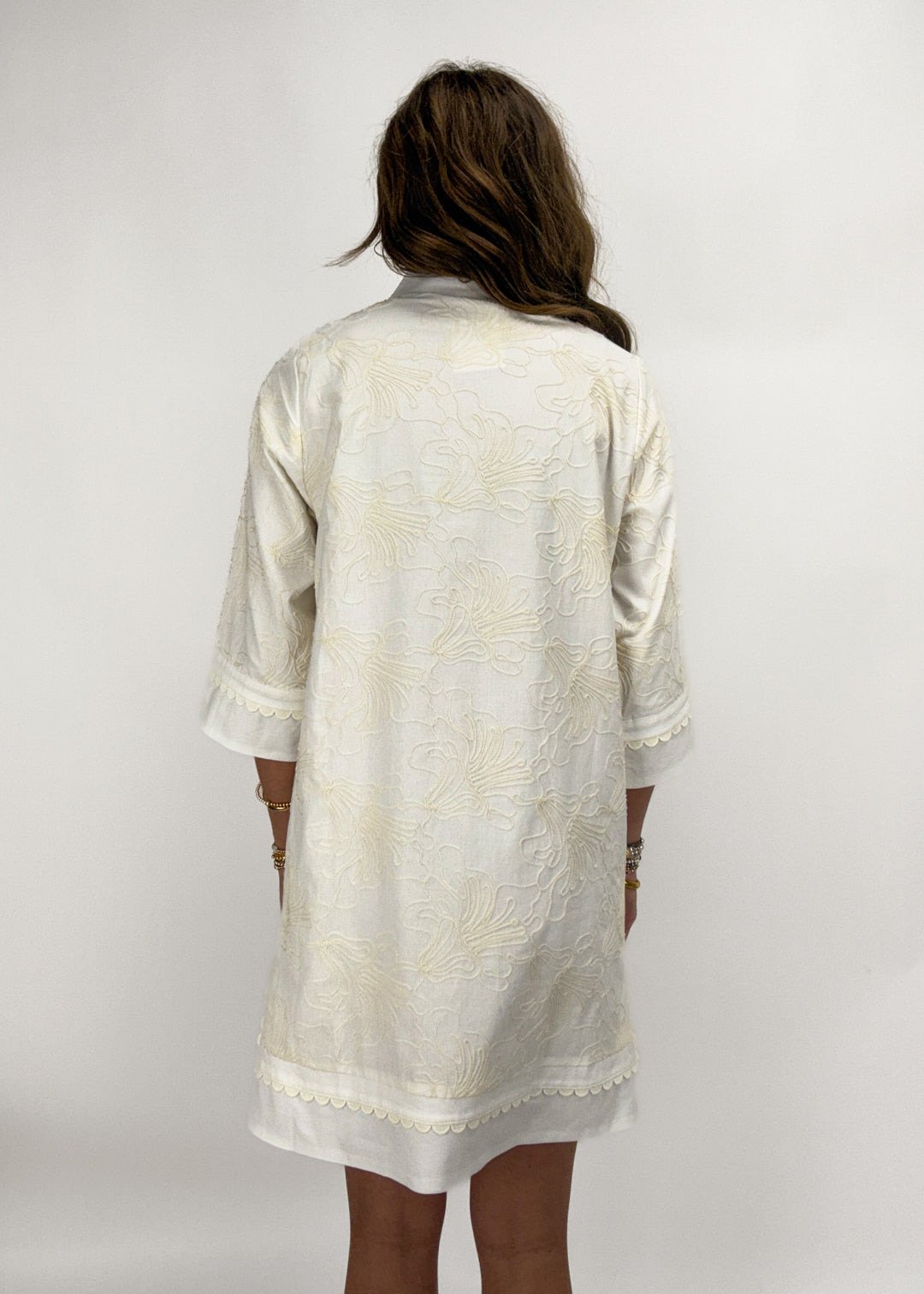 Lola Embroidered Mini Dress