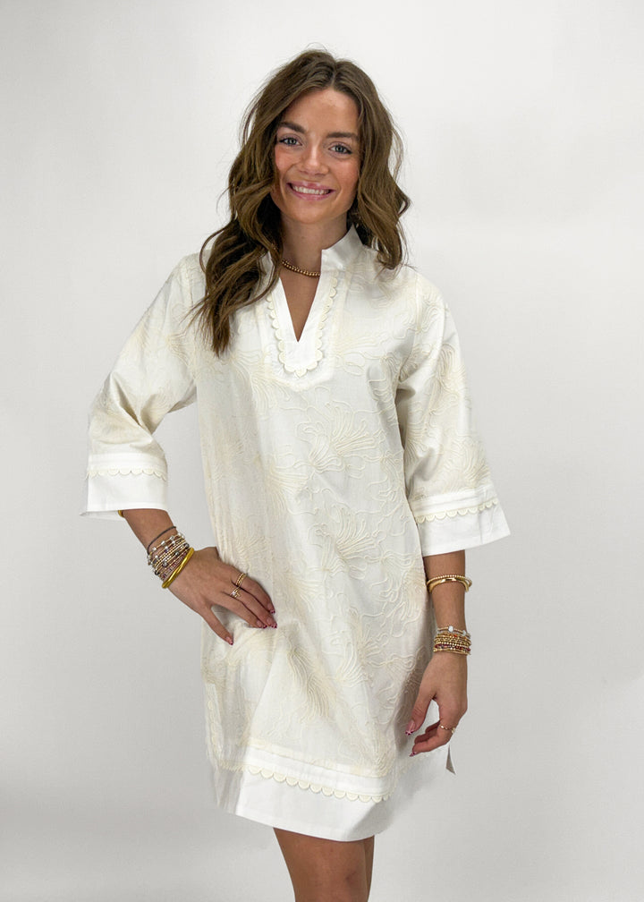 Lola Embroidered Mini Dress