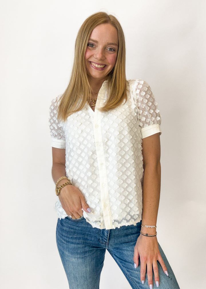 Eloise Textured Button Down
