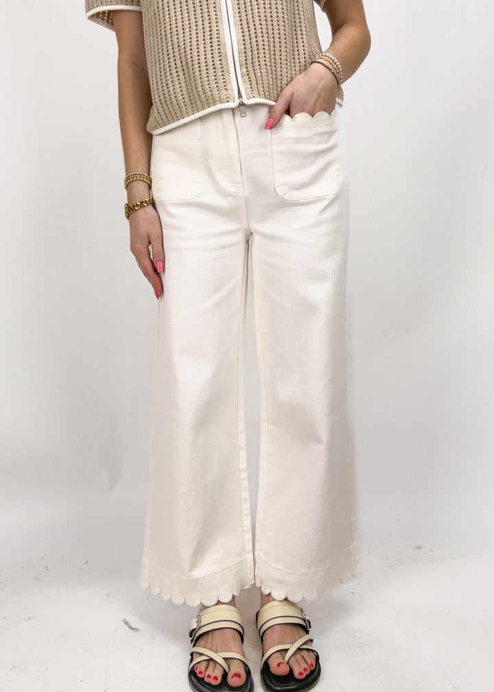 Jenna Scalloped Pants