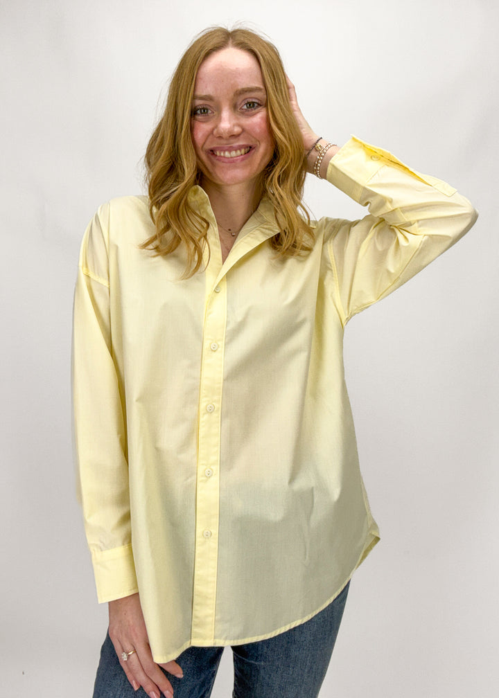 Willow Oversized Button Down - Butter