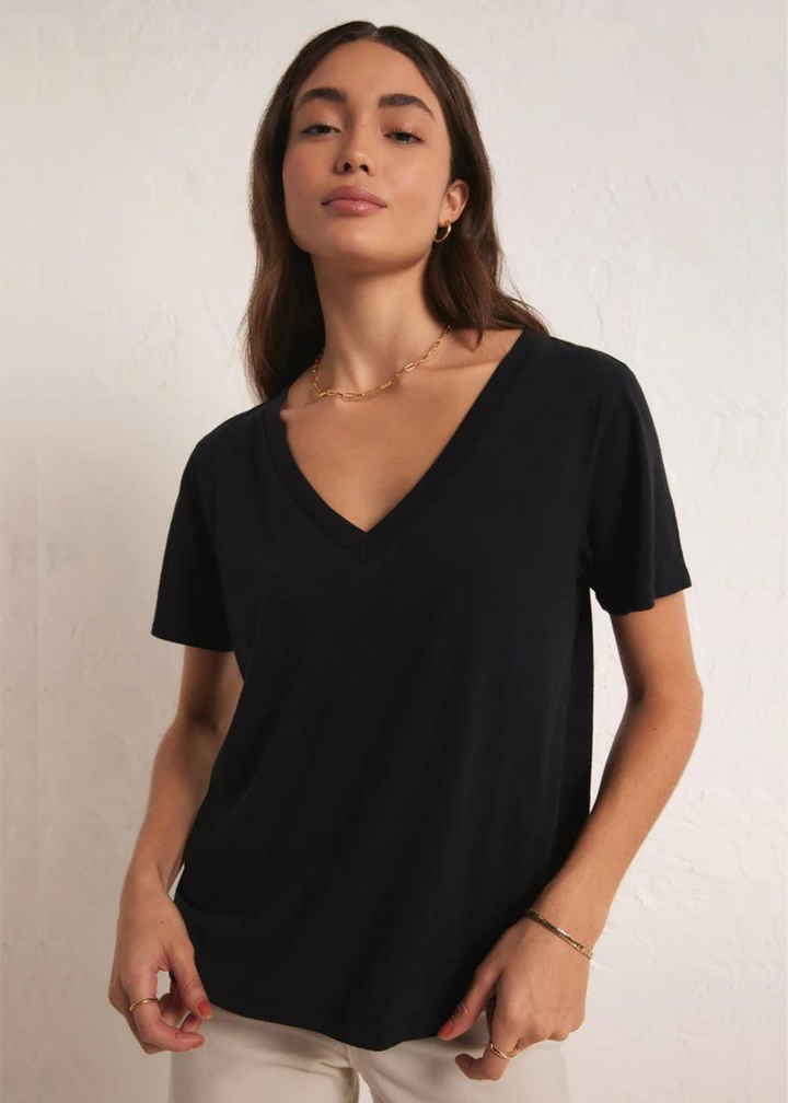 Z Supply Girlfriend V-Neck Tee