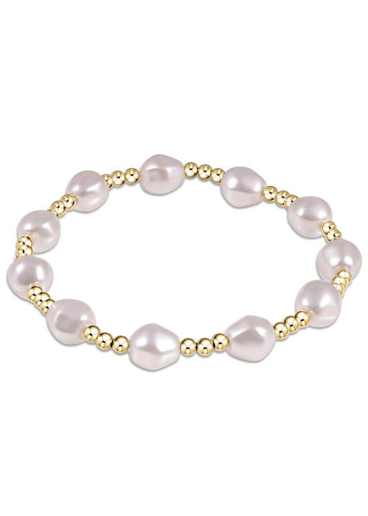 enewton Designs Admire Gold 3mm Bead Bracelet - Pearl