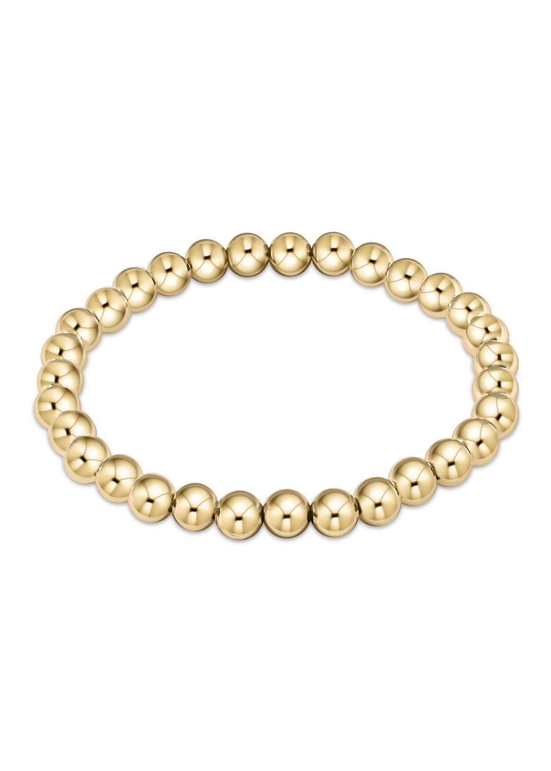 Classic Gold 6mm Bead Bracelet