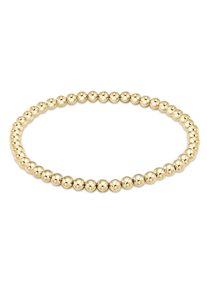 Classic Gold 4mm Bead Bracelet